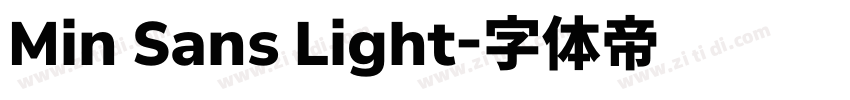 Min Sans Light字体转换